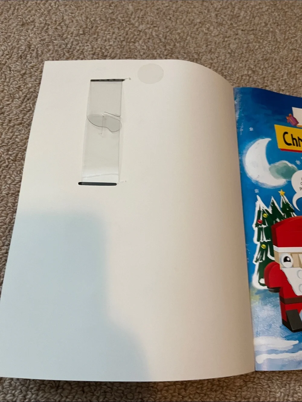 Lego Christmas Build Book with Red, White, Green & Brown Bricks